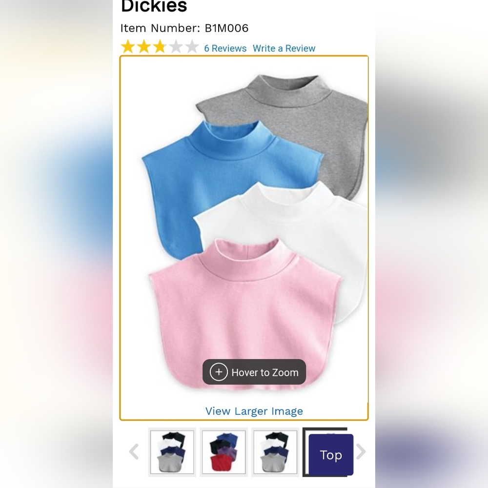 Womens Dickies(fake collar)